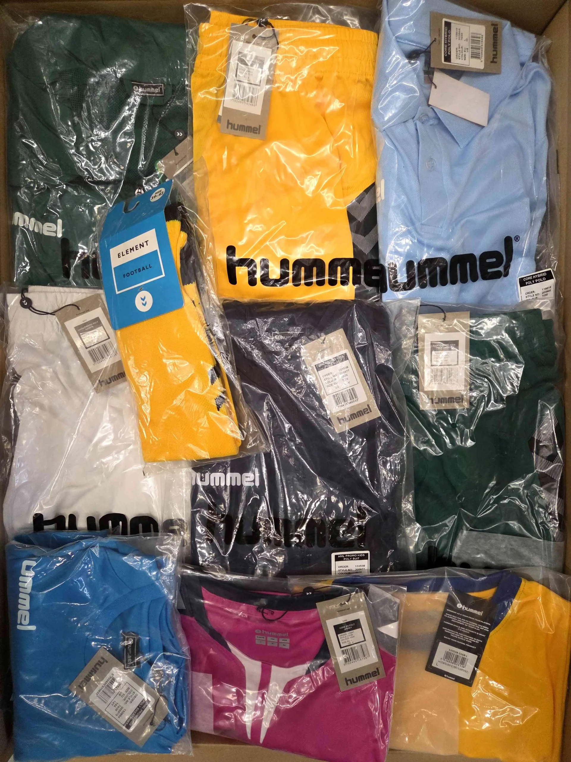 The photo shows a package with clothing in the category H.
