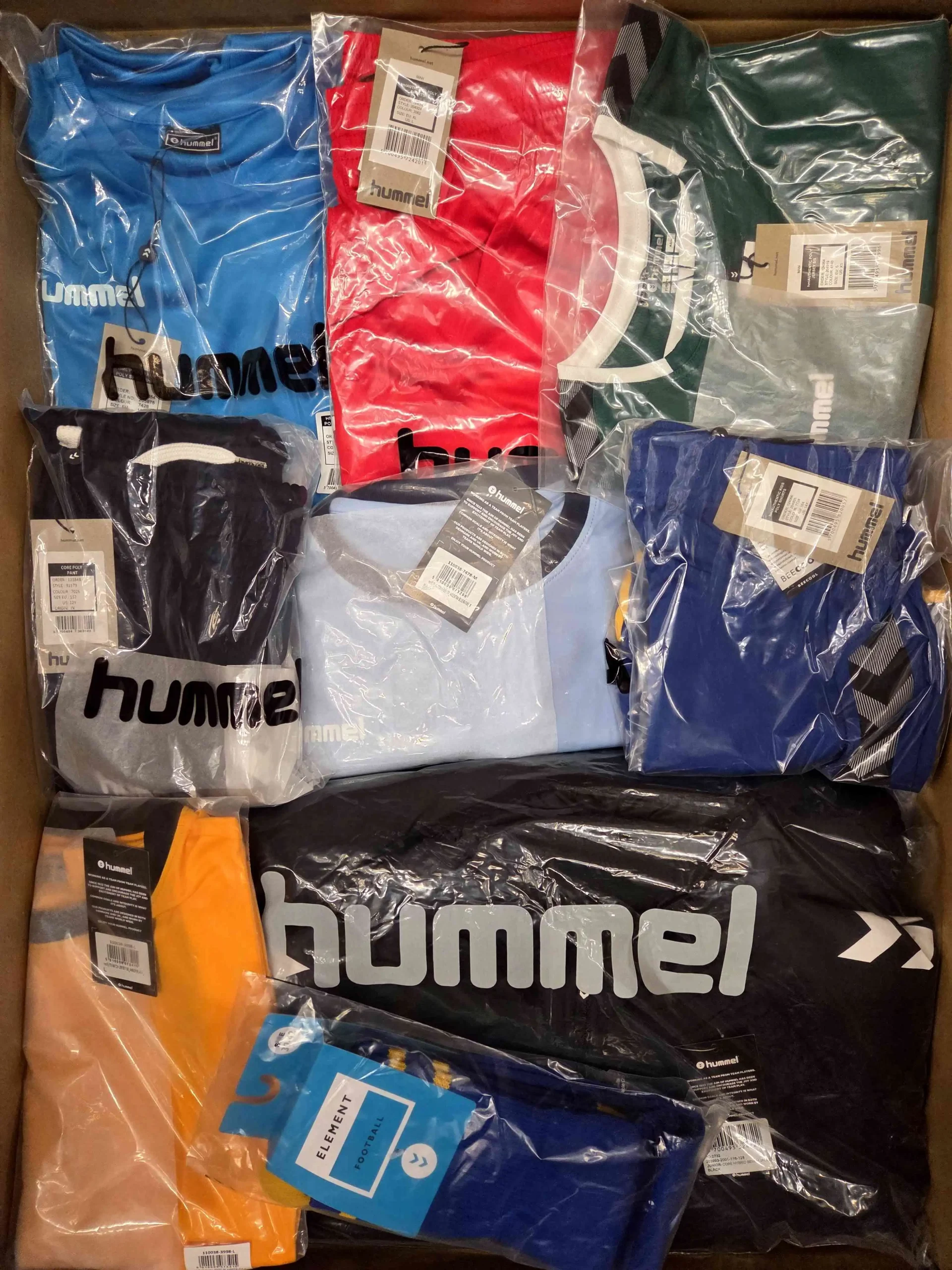 The photo shows a package with clothing in the category H.
