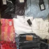 The photo shows a package with clothing in the category B.