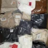 The photo shows a package with clothing in the category B.
