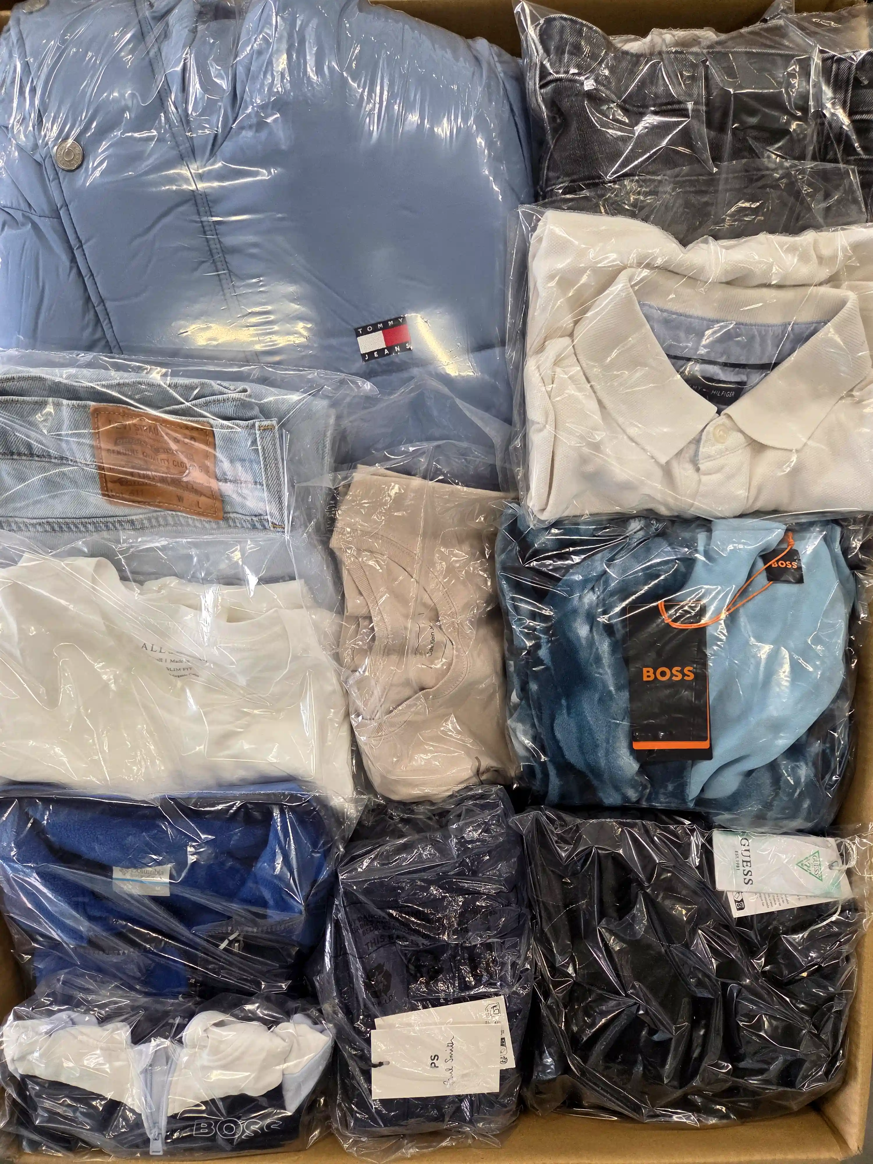 The photo shows a package with clothing in the category C.