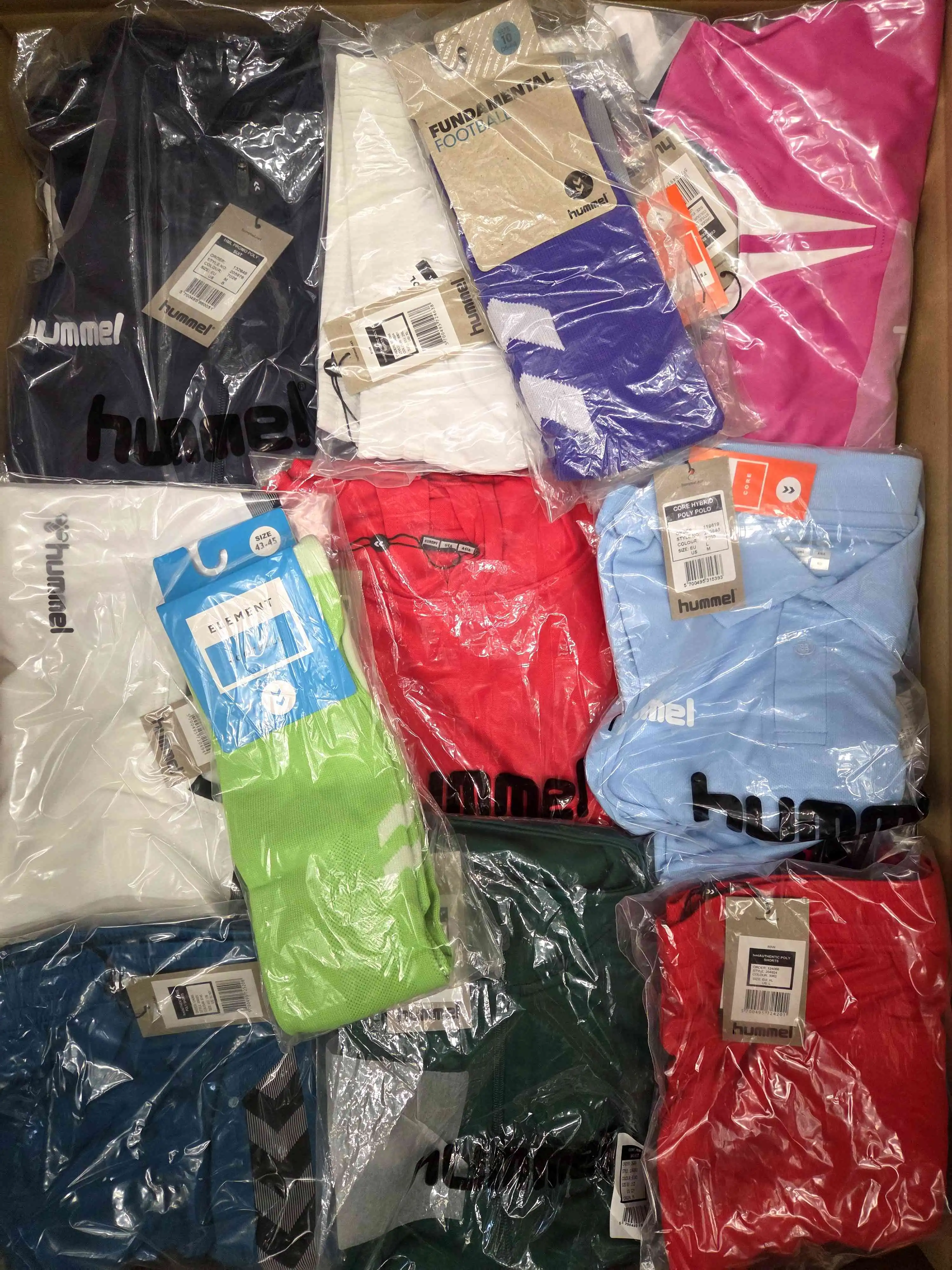 The photo shows a package with clothing in the category H.