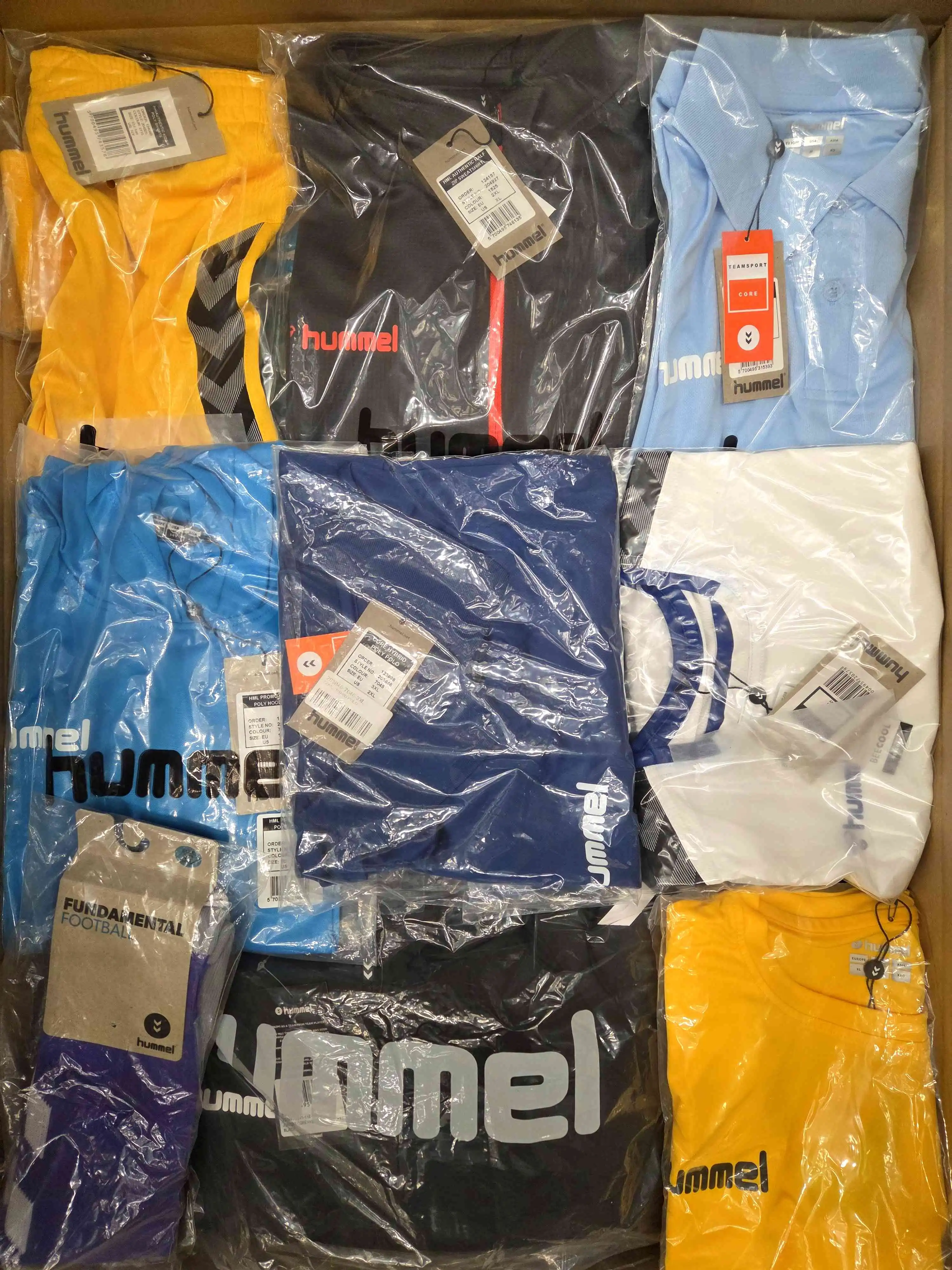 The photo shows a package with clothing in the category H.