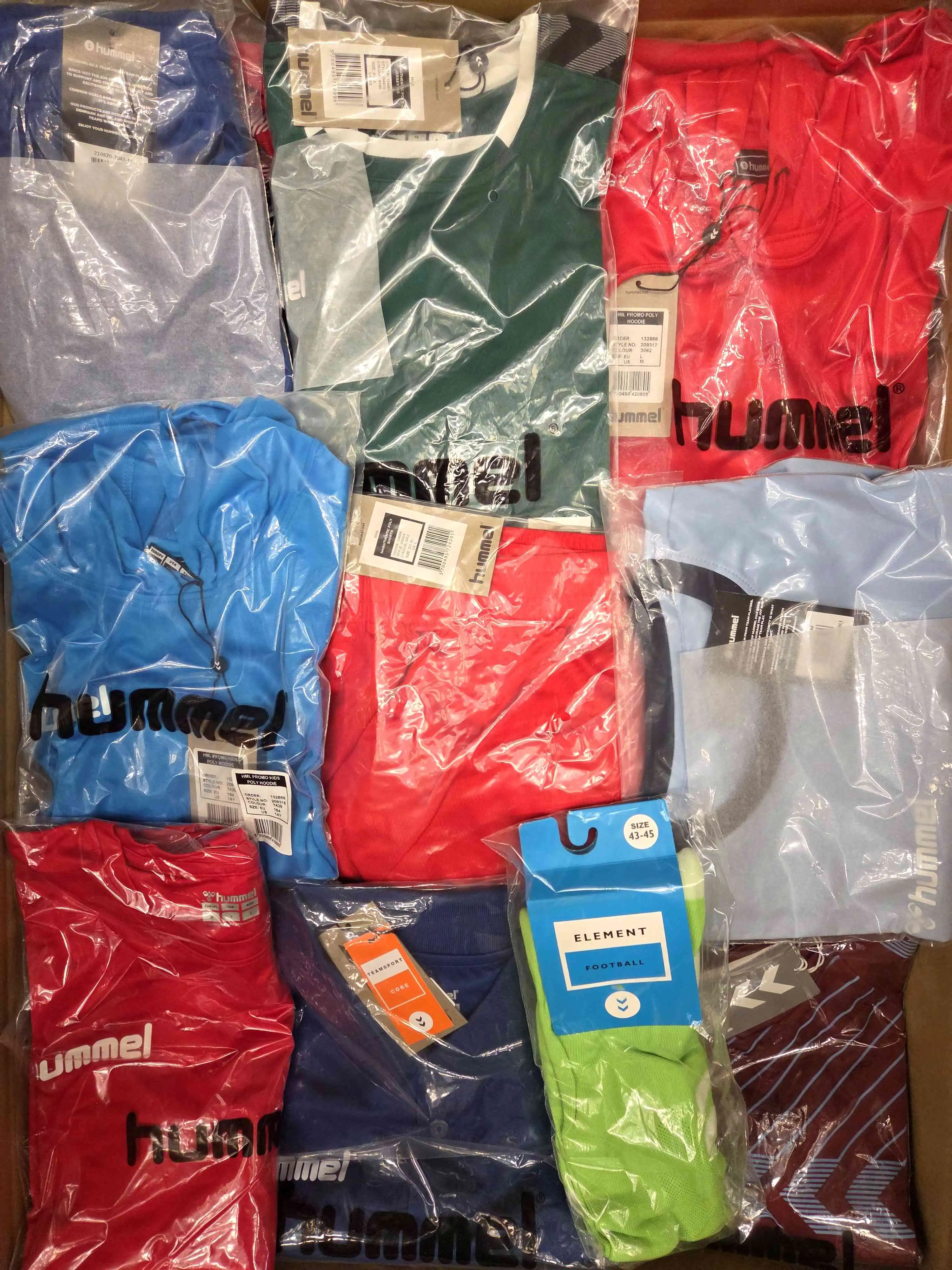 The photo shows a package with clothing in the category H.