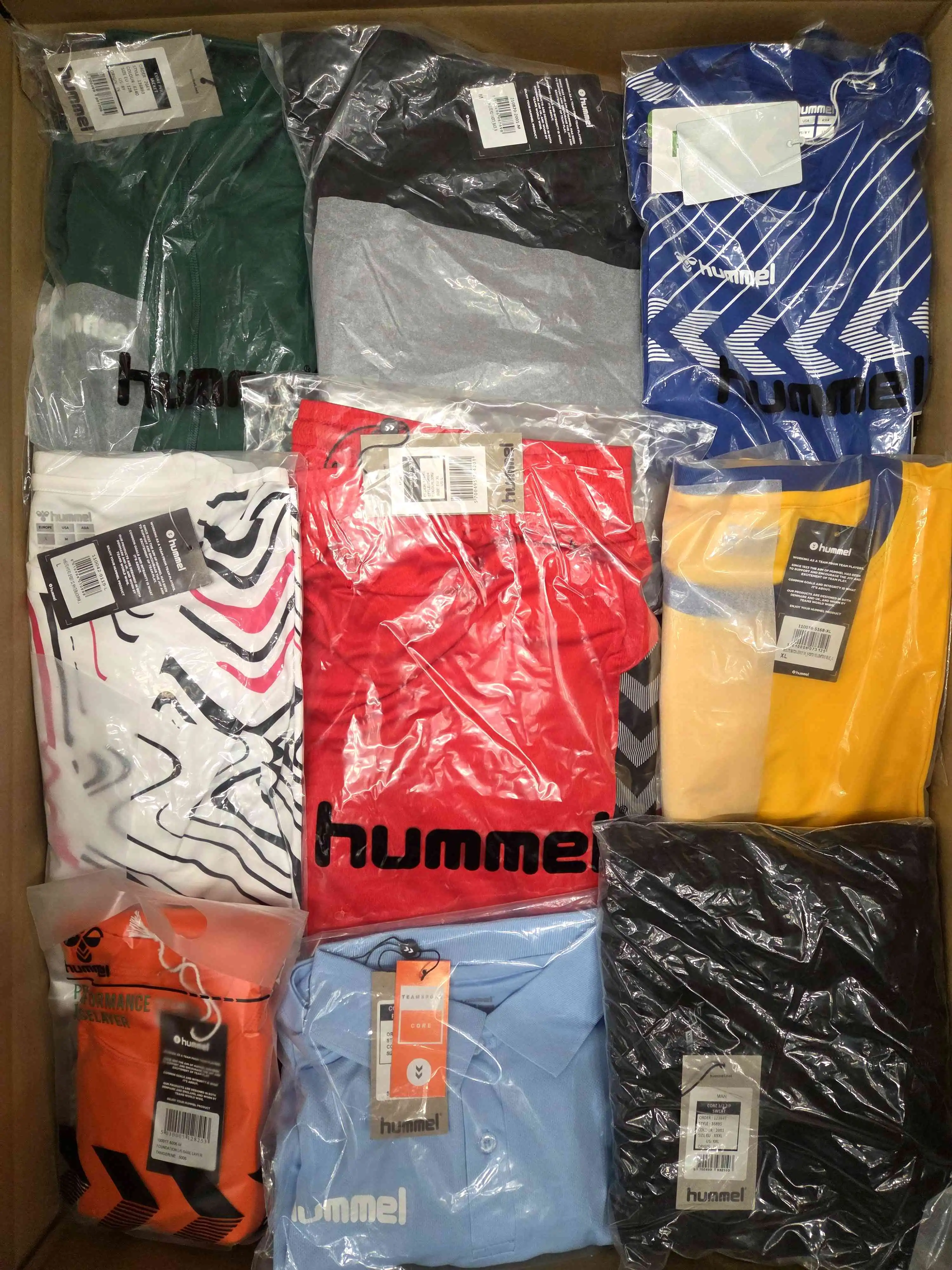 The photo shows a package with clothing in the category H.