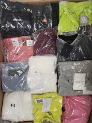The photo shows a package with clothing in the category B.