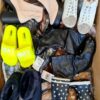 The photo shows a package with footwear in the category BSU.
