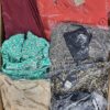 The photo shows a package with clothing in the category BB.
