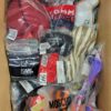 The photo shows a package with clothing in the category ABW.