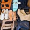 The photo shows a package with footwear in the category BSU.