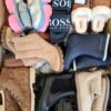 The photo shows a package with footwear in the category BSU.