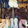 The photo shows a package with footwear in the category BSU.