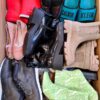 The photo shows a package with footwear in the category BSU.