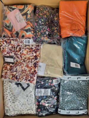 The photo shows a package with clothing in the category AR.