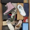 The photo shows a package with footwear in the category AS.