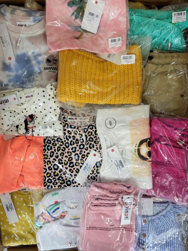 The photo shows a package with clothing in the category N.