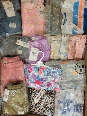 The photo shows a package with clothing in the category N.