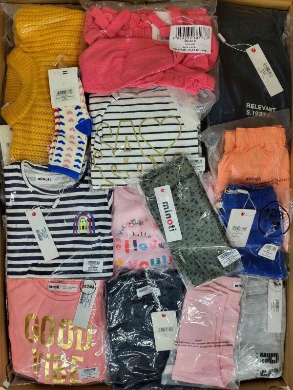 The photo shows a package with clothing in the category N.