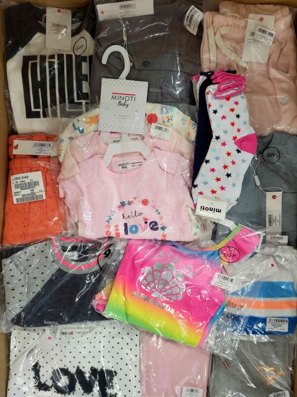 The photo shows a package with clothing in the category N.