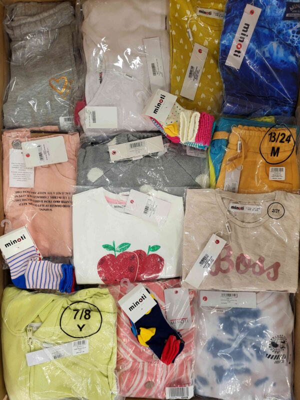The photo shows a package with clothing in the category N.