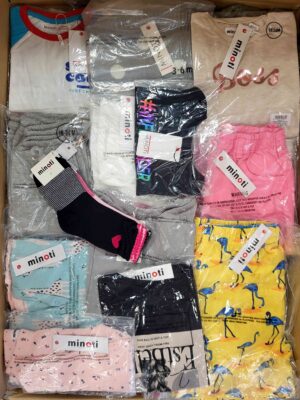 The photo shows a package with clothing in the category N.