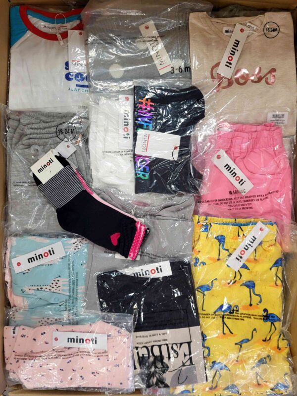 The photo shows a package with clothing in the category N.