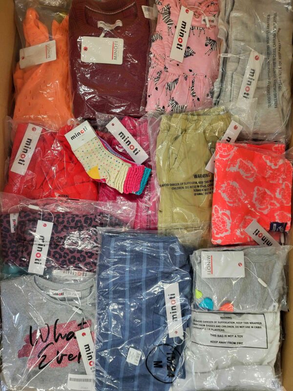 The photo shows a package with clothing in the category N.