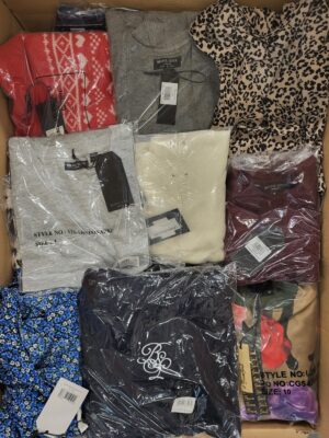 The photo shows a package with clothing in the category BB.