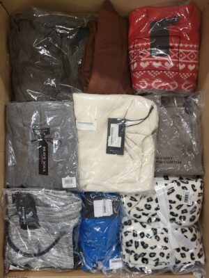 The photo shows a package with clothing in the category BB.