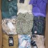 The photo shows a package with clothing in the category BB.