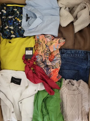The photo shows a package with clothing in the category TSC.