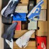 The photo shows a package with footwear in the category CS.