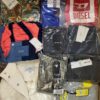 The photo shows a package with clothing in the category K.