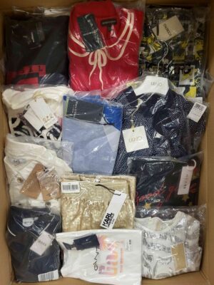 The photo shows a package with clothing in the category K.