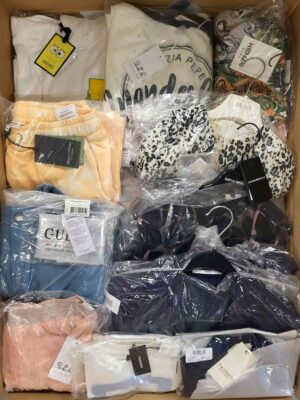 The photo shows a package with clothing in the category K.