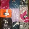 The photo shows a package with clothing in the category R.