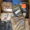 The photo shows a package with clothing in the category AM.