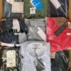 The photo shows a package with clothing in the category AM.