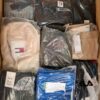 The photo shows a package with clothing in the category AM.