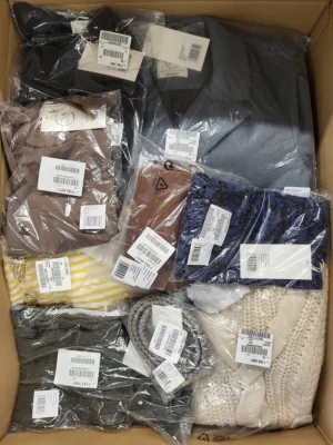 The photo shows a package with clothing in the category YA.