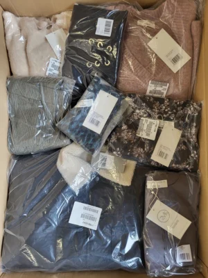 The photo shows a package with clothing in the category YA.