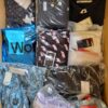 The photo shows a package with clothing in the category AP.
