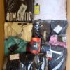 The photo shows a package with clothing in the category AP.