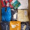 The photo shows a package with clothing in the category AP.