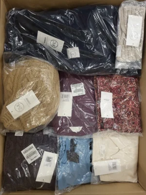The photo shows a package with clothing in the category YA.