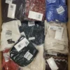 The photo shows a package with clothing in the category YA.