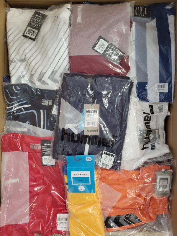 The photo shows a package with clothing in the category H.