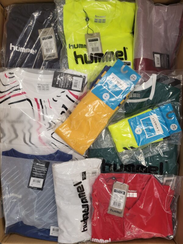 The photo shows a package with clothing in the category H.