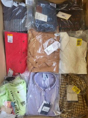 The photo shows a package with clothing in the category A.