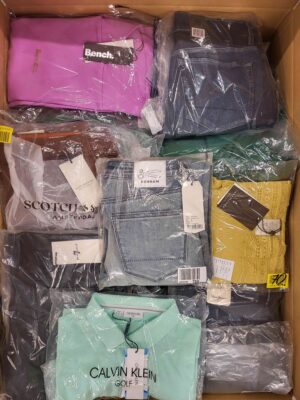 The photo shows a package with clothing in the category A.